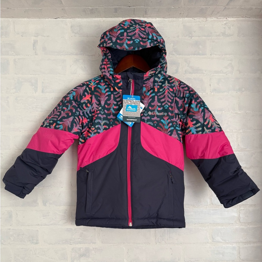 Columbia Kids Pink and Black Puffer Jacket